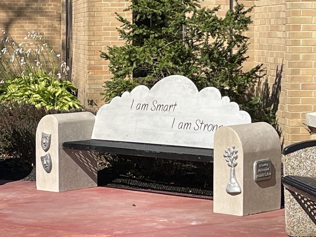 Memorial bench for Mrs. Michelle Safarz