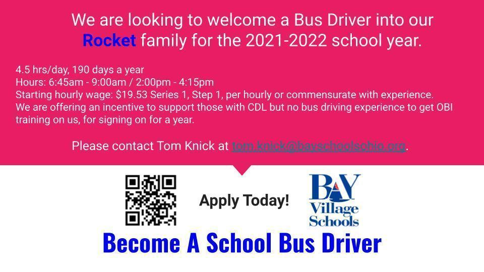 Bus Driver Ad Fall 2021