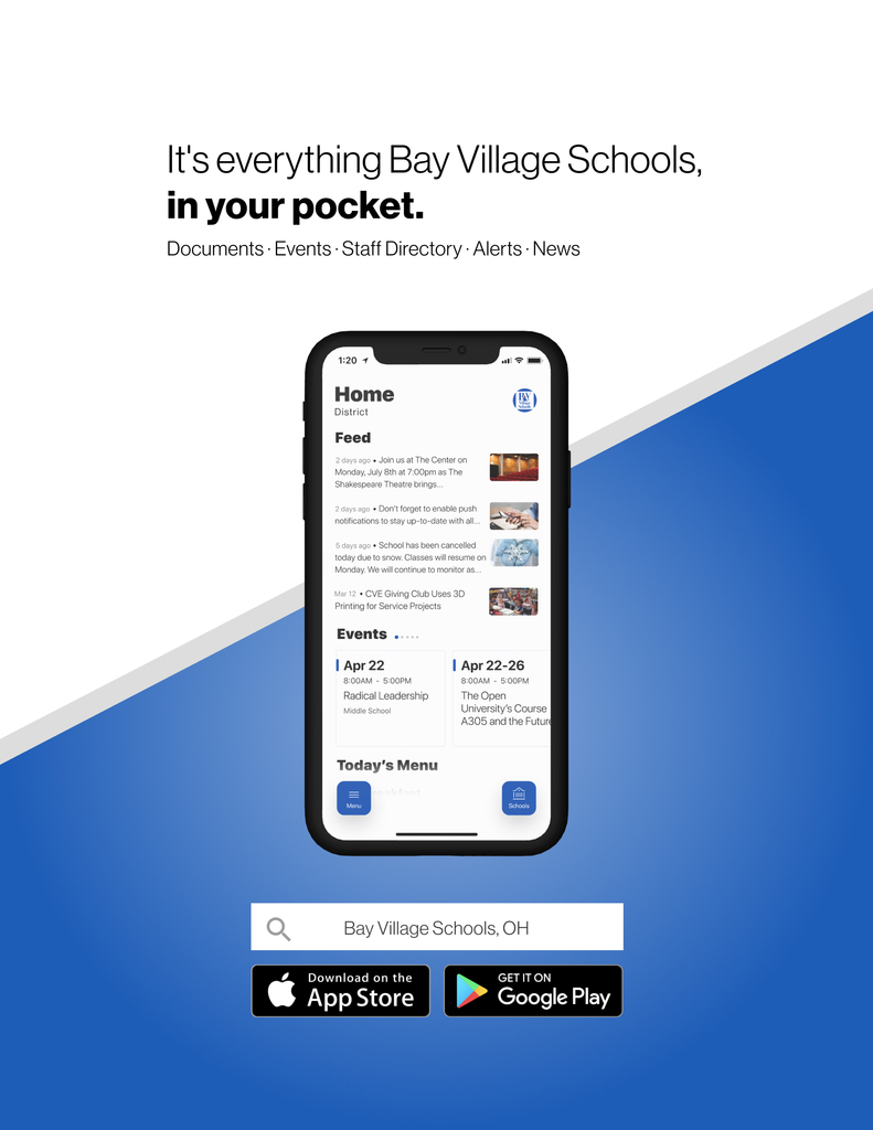 Bay Village Schools mobile app image