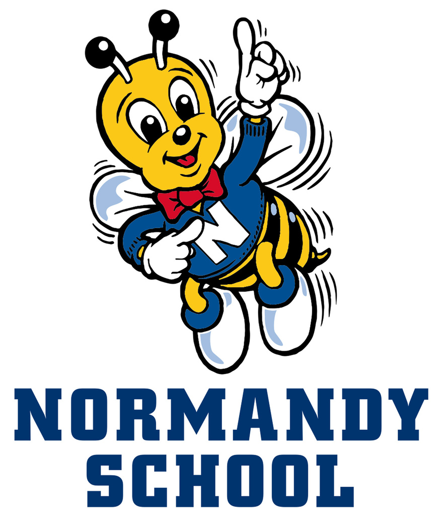 Normandy School's Norman Bee mascot logo