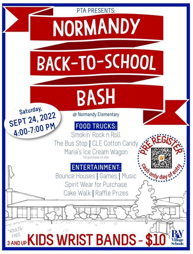 Normandy Back-to-School Bash Flyer