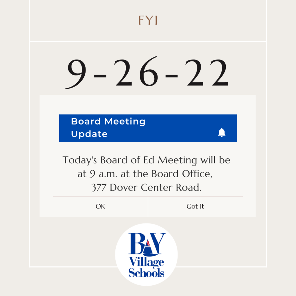 Board Meeting Update for 9-26-22