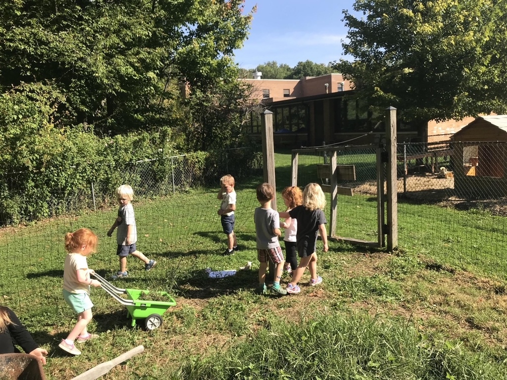 Glenview Center Preschool Students Gardening
