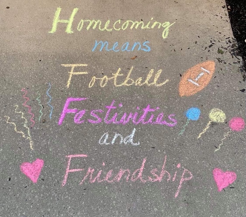 Homecoming 2021 chalk image