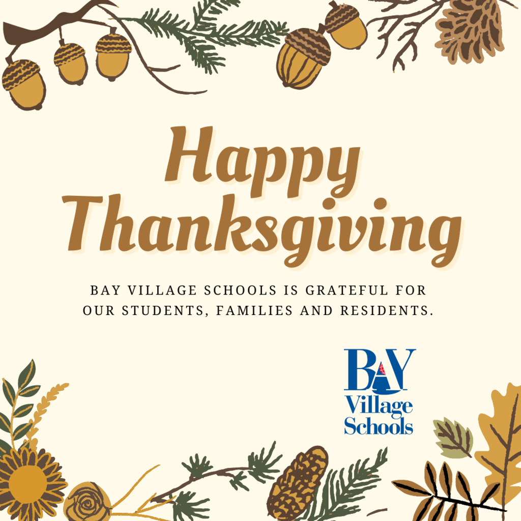 Happy Thanksgiving from Bay Village Schools