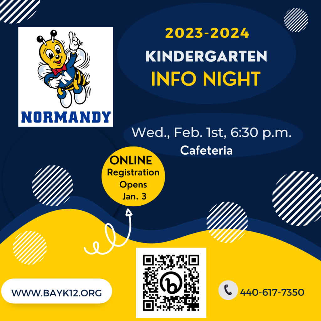 Kindergarten Info Night flyer