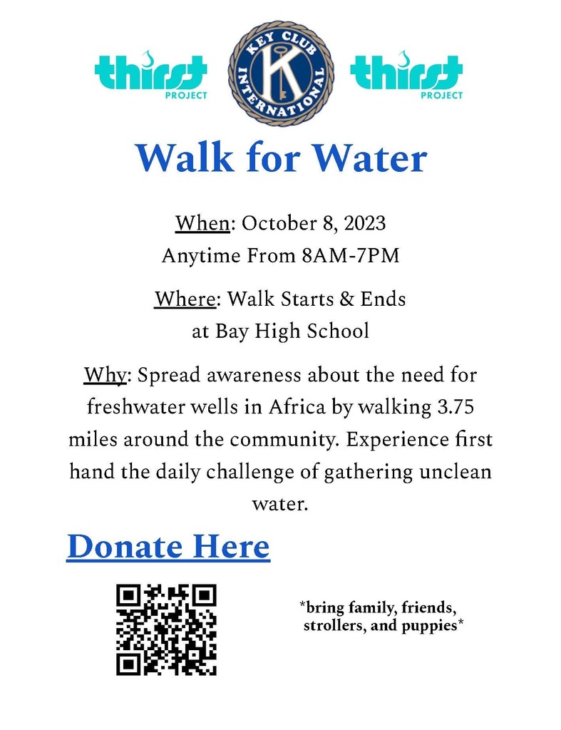 Walk for Water flyer